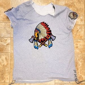 Vtg 90s Iridium 77 size XXL Unisex top